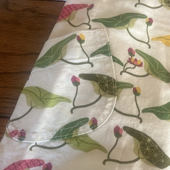 Anthropologie Bow & Arrow Water Lily Pocket Floral Pleated Wrap Skirt Size 6 - Picture 5 of 9
